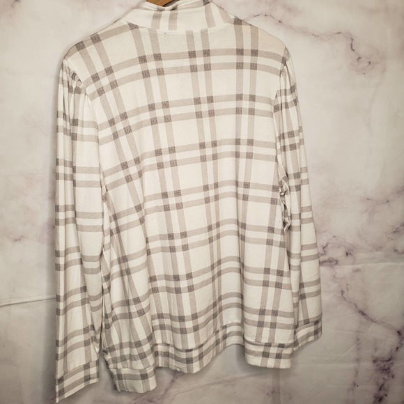 FRED DAVID plaid long sleeve 1/4 zip up sweater 3X - Picture 7 of 7